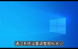 电脑桌面图标大小怎么调？