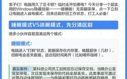 电脑睡眠模式如何唤醒开机？