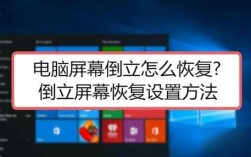 电脑屏幕反了怎么调回来？