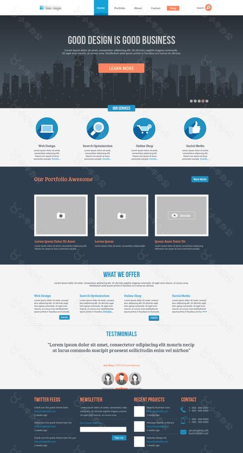 手机HTML5网站模板如何快速适配多设备？-图1