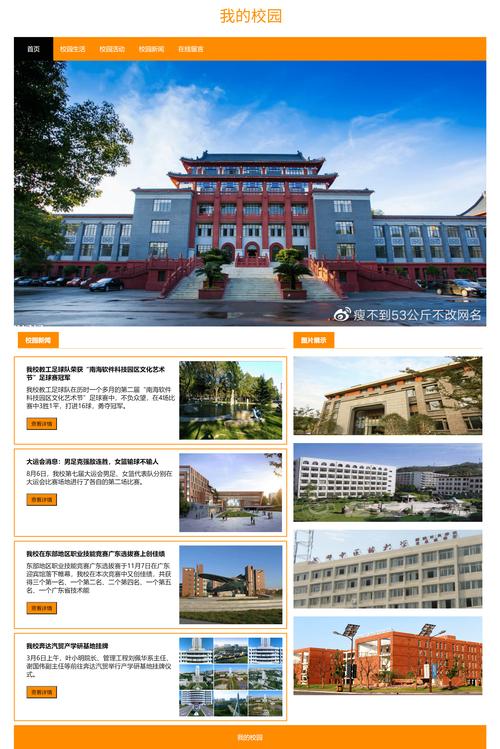学校网站模板HTML如何快速搭建？-图1