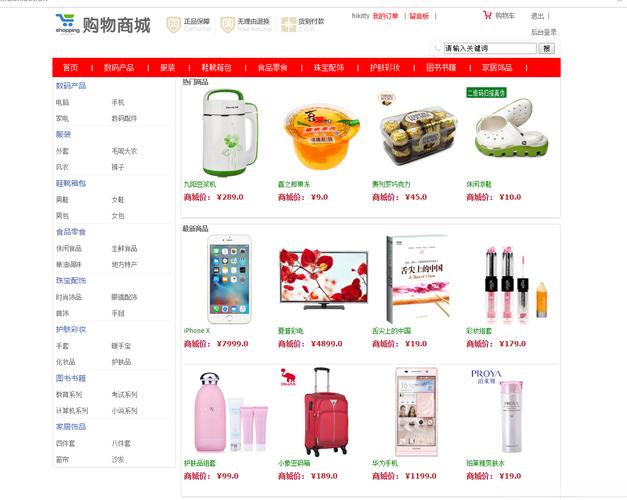 购物商城网站设计方案-图1