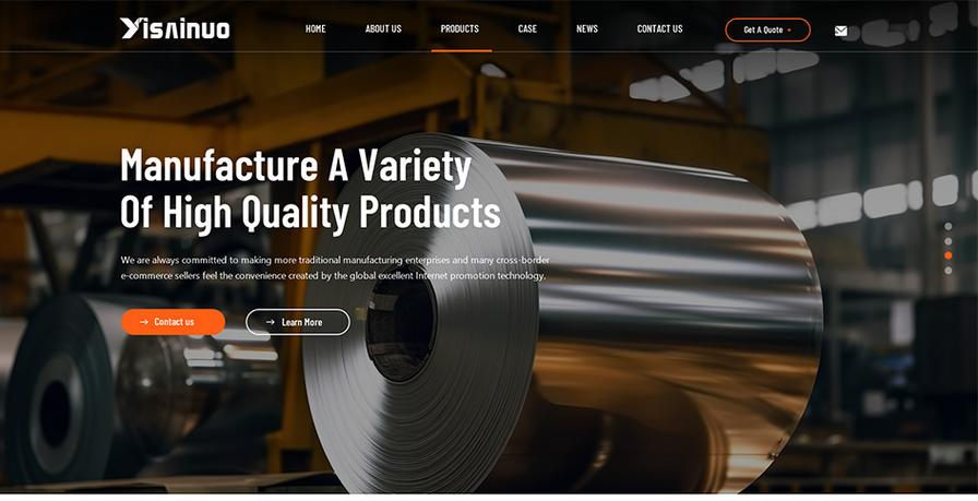 金属行业网站模板哪里下载？-图2