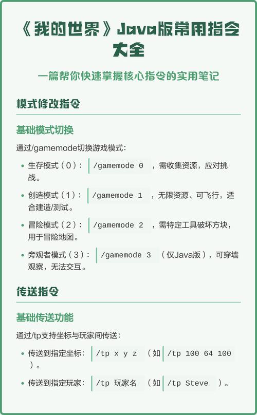 我的世界电脑版指令有哪些？-图1