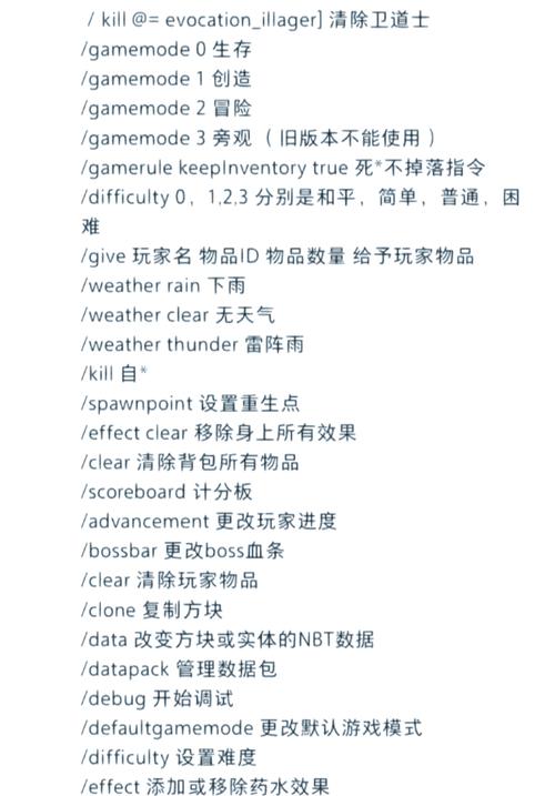 电脑版我的世界指令有哪些？-图1